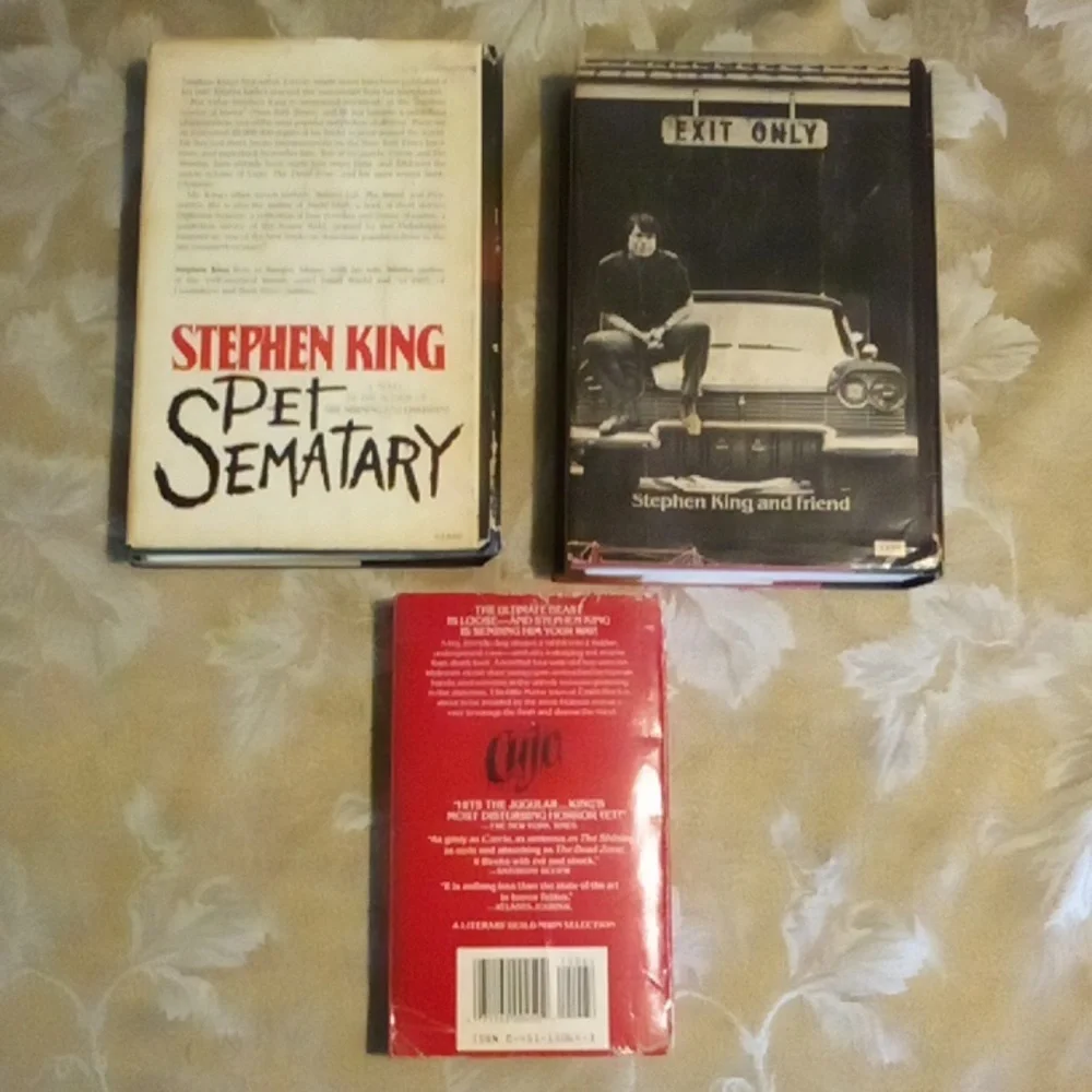 Stephen King Christine & Pet Sematary 1983, hardcopy 2nd Ed dust jackets + Cujo - Picture 3 of 7